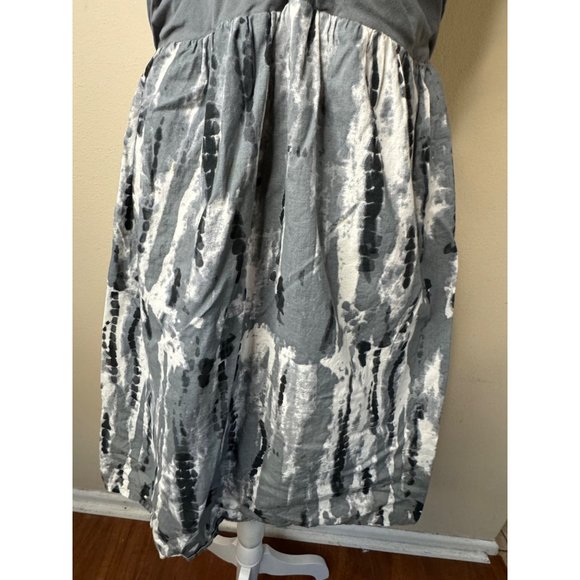 CONVERSE One Star Summer Front Cross Mini Dress Gray Size XL - Picture 4 of 12